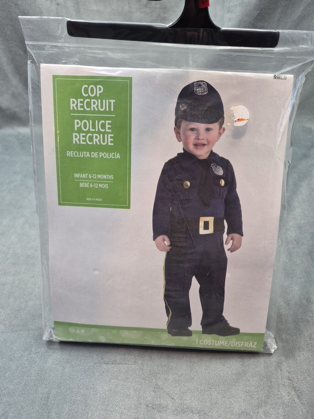 Amscan Cop Recruit Infant Costume Halloween, 6-12 Months (846780)